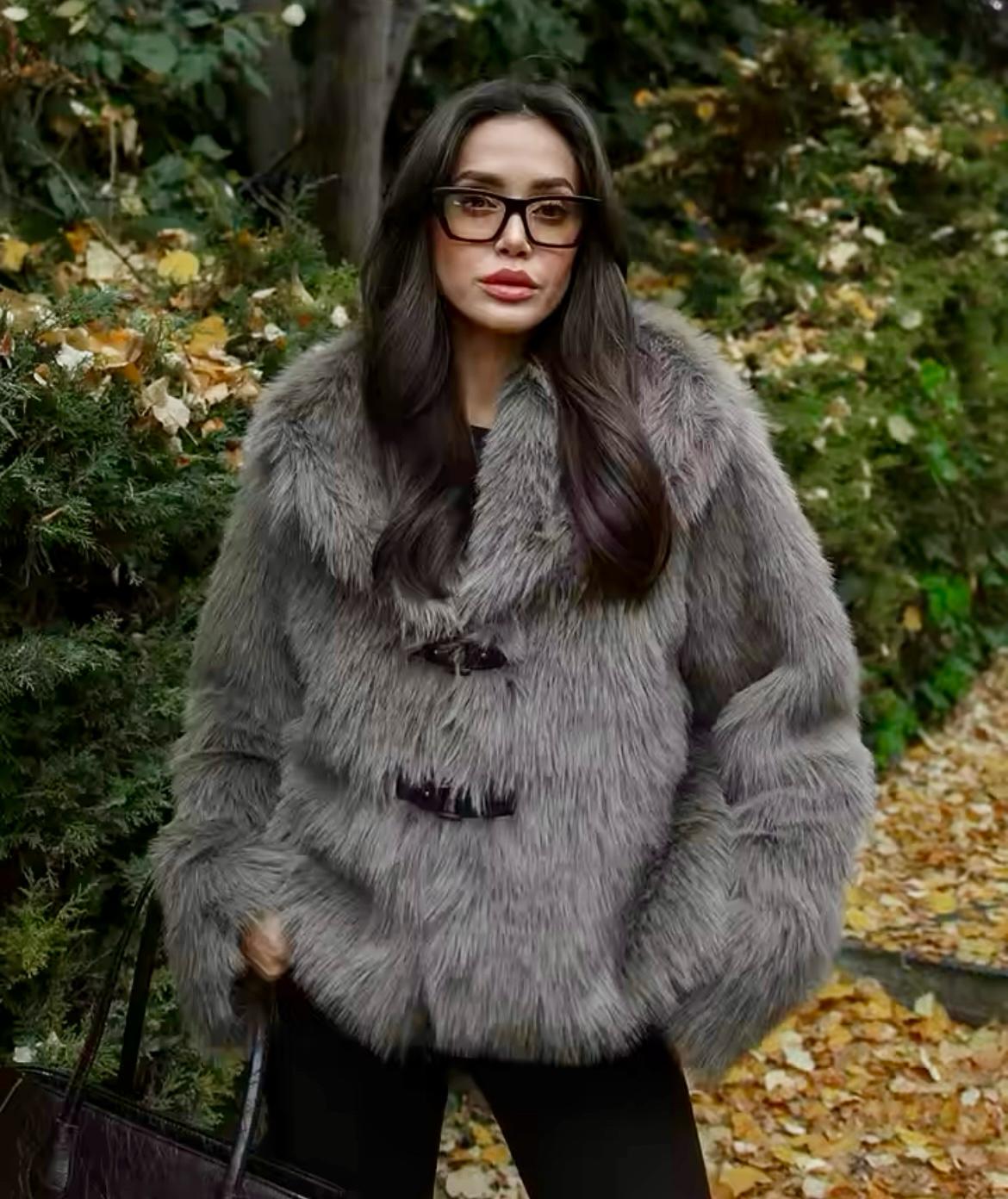 Virale Pelz Imitat Jacke