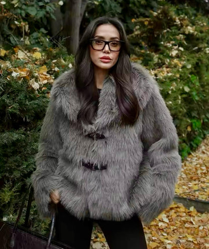 Virale Pelz Imitat Jacke